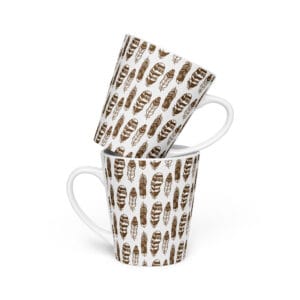 Feather Latte Mug