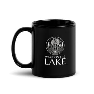 Signature Logo Black Glossy Mug