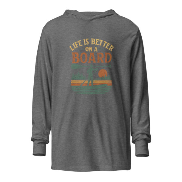 Life is Better on a Board Hooded Long-Sleeve Tee - Image 4