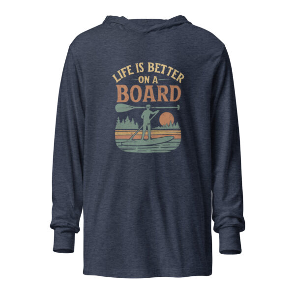 Life is Better on a Board Hooded Long-Sleeve Tee - Image 3