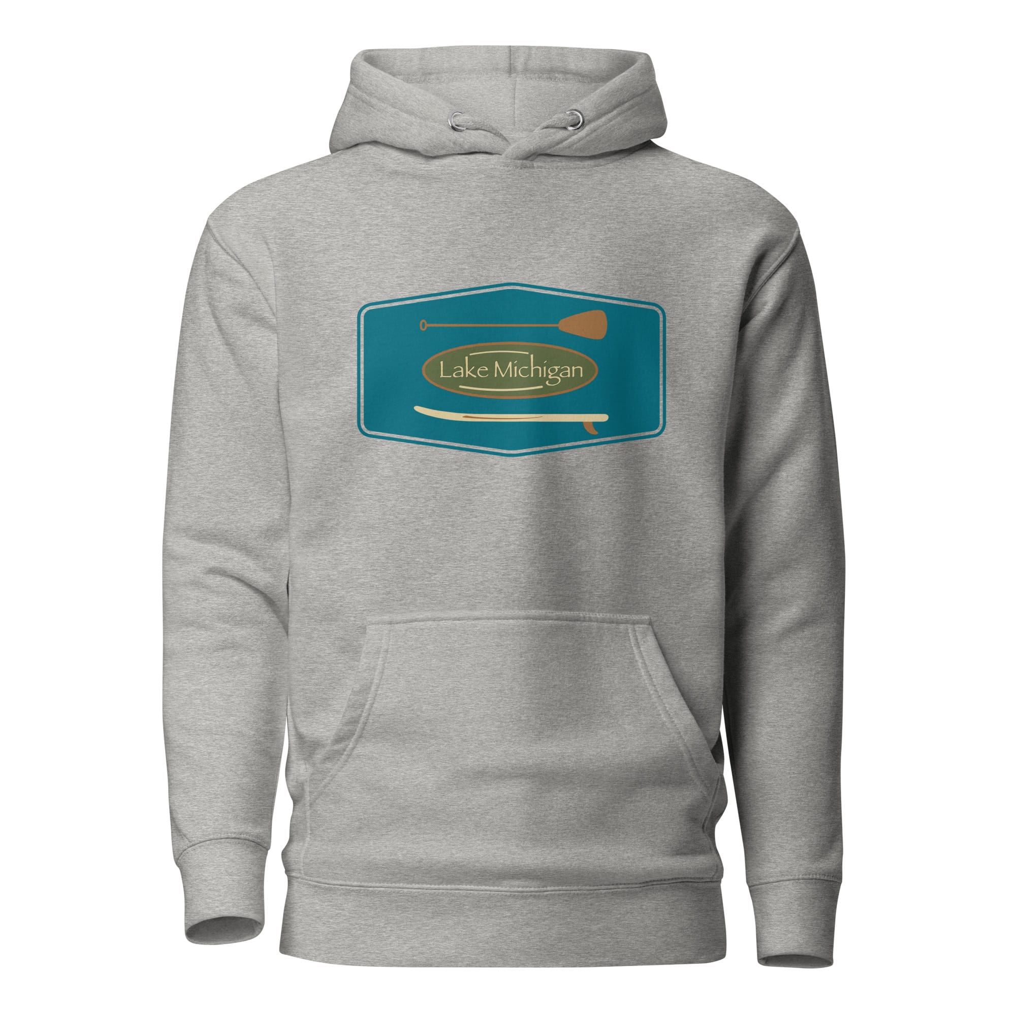 Lake Michigan Vintage Paddle & Board Classic Hoodie - Image 5