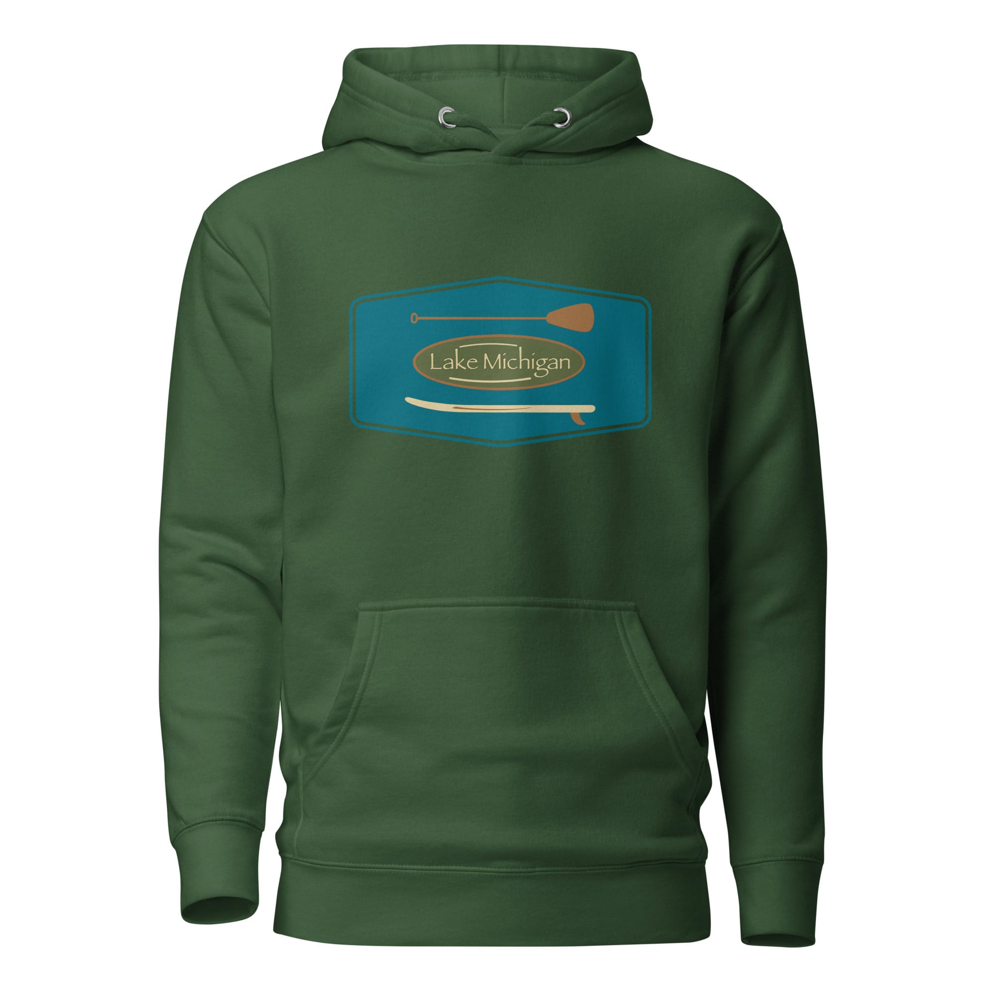 Lake Michigan Vintage Paddle & Board Classic Hoodie - Image 2