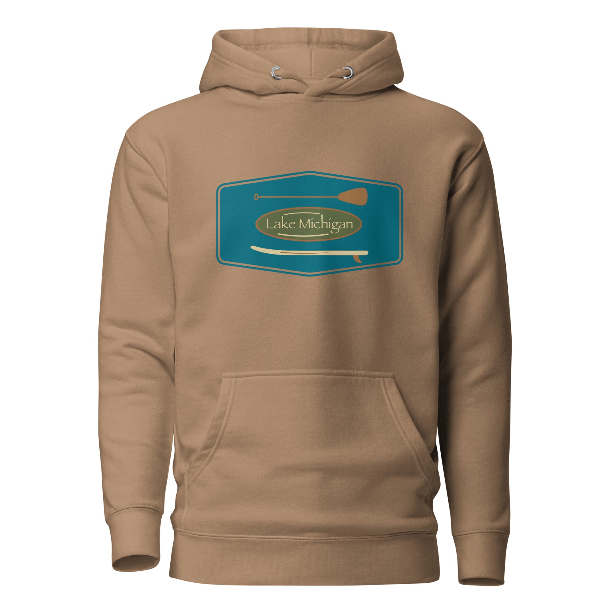 Lake Michigan Vintage Paddle & Board Classic Hoodie - Image 4