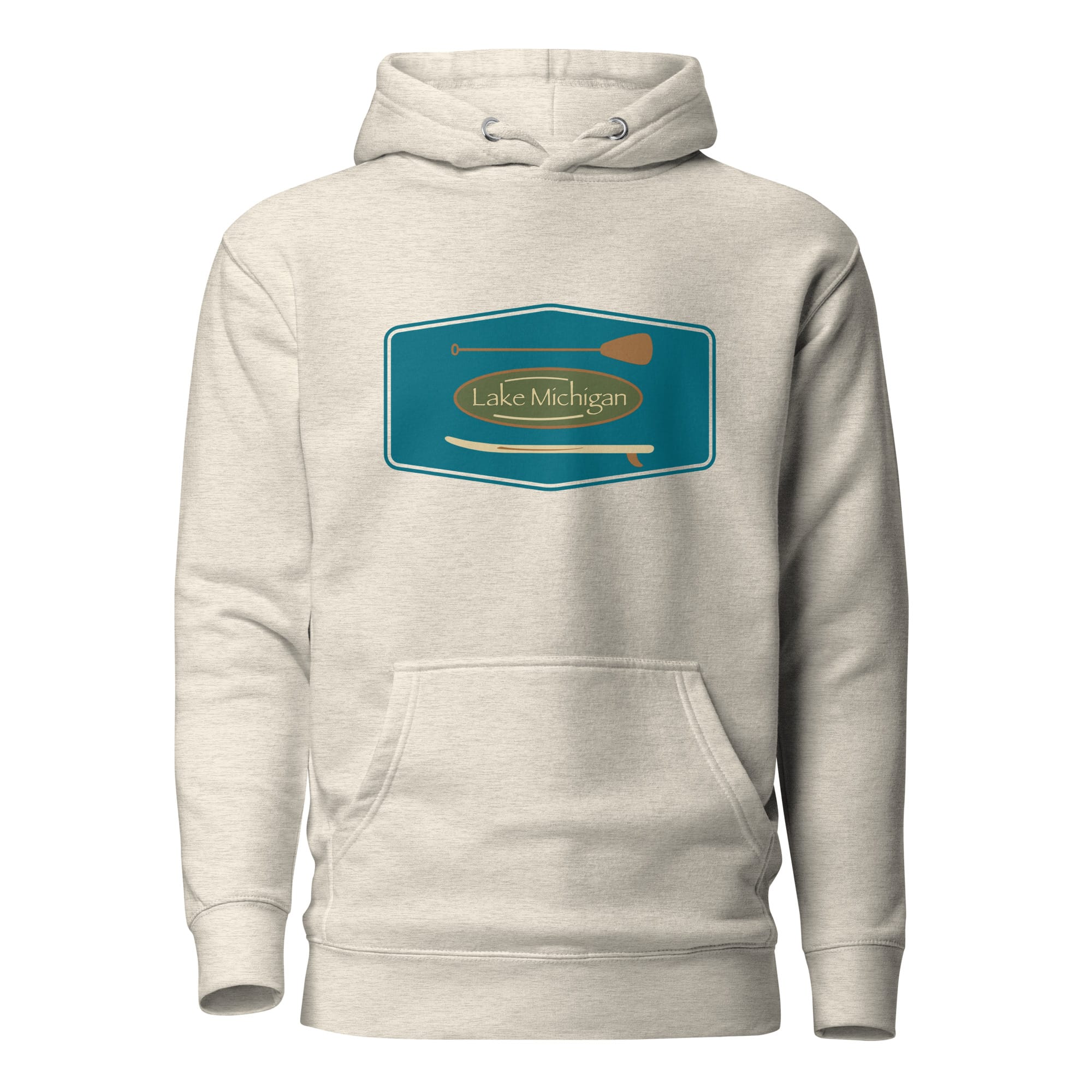 Lake Michigan Vintage Paddle & Board Classic Hoodie - Image 7
