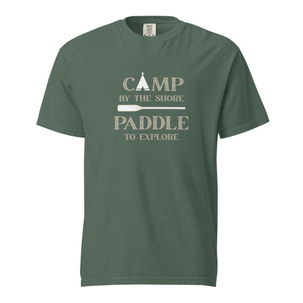 Camp by the Shore-Paddle to Explore Garment-dyed T-shirt - Image 17