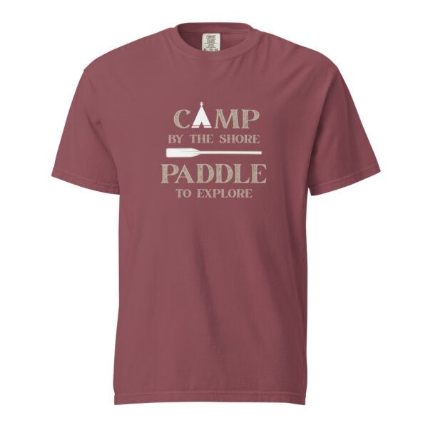 Camp by the Shore-Paddle to Explore Garment-dyed T-shirt - Image 13