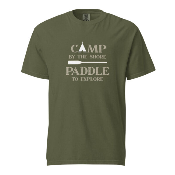 Camp by the Shore-Paddle to Explore Garment-dyed T-shirt - Image 9