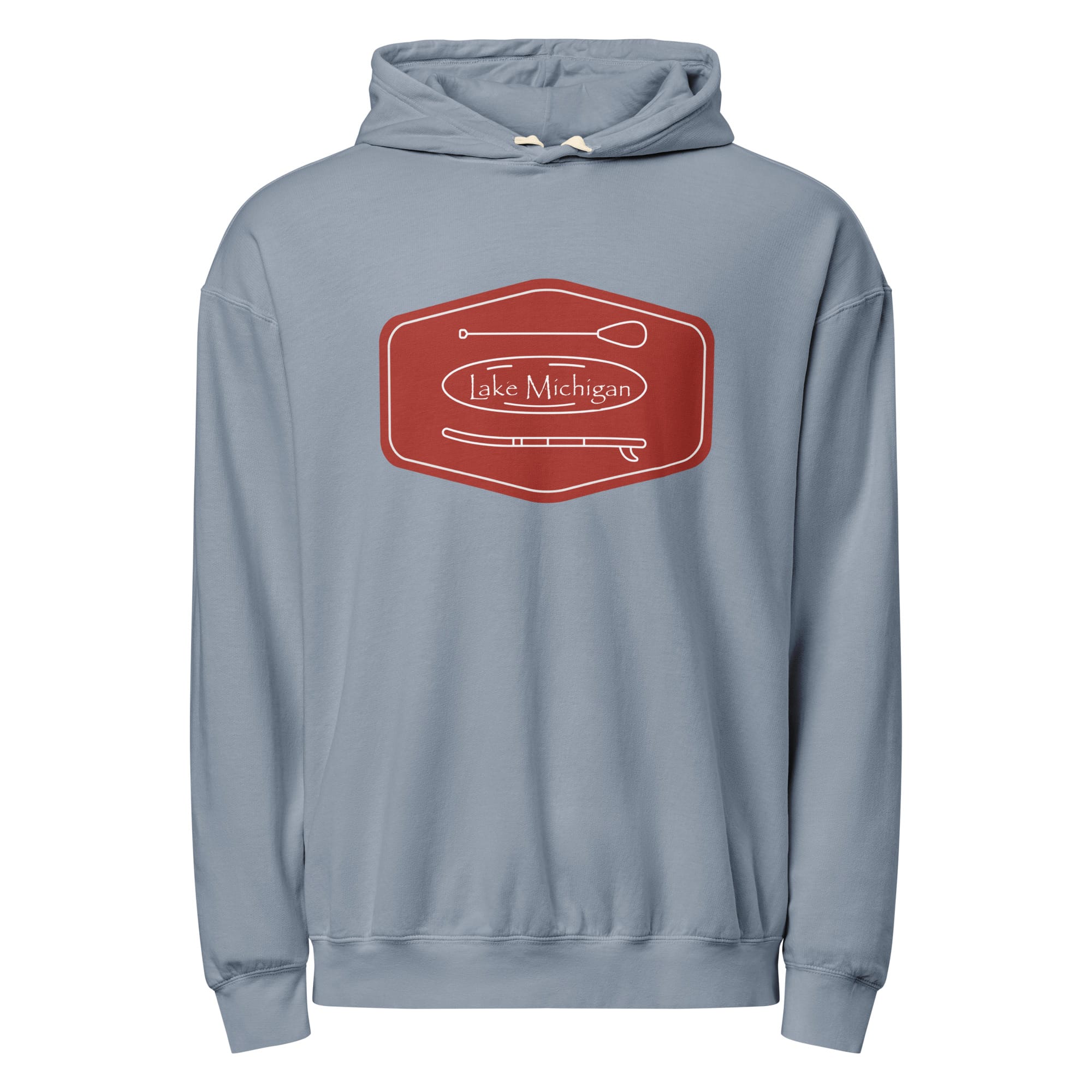 Lake Michigan Paddle & Board Garment-dyed Lightweight Hoodie - Image 3