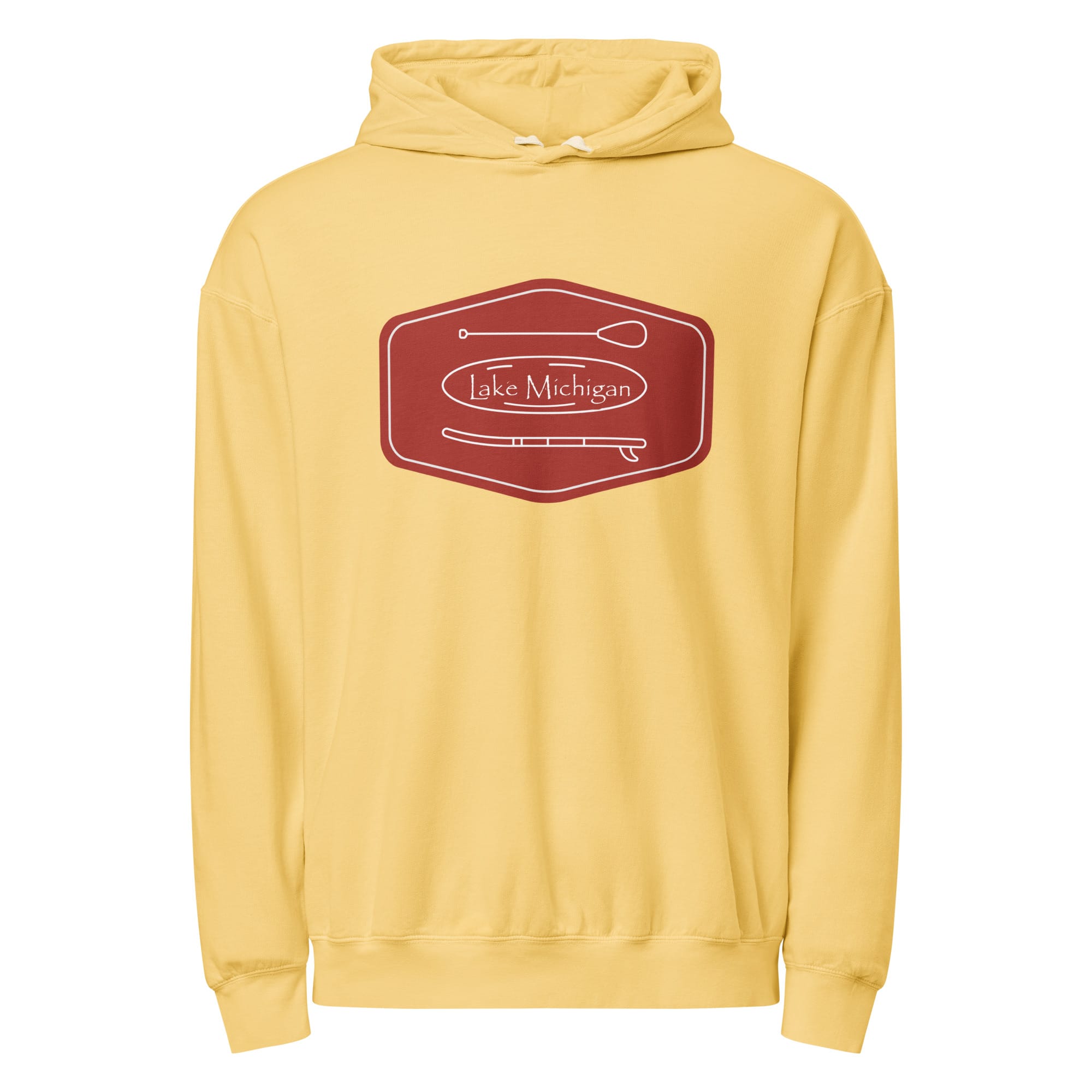 Lake Michigan Paddle & Board Garment-dyed Lightweight Hoodie - Image 4