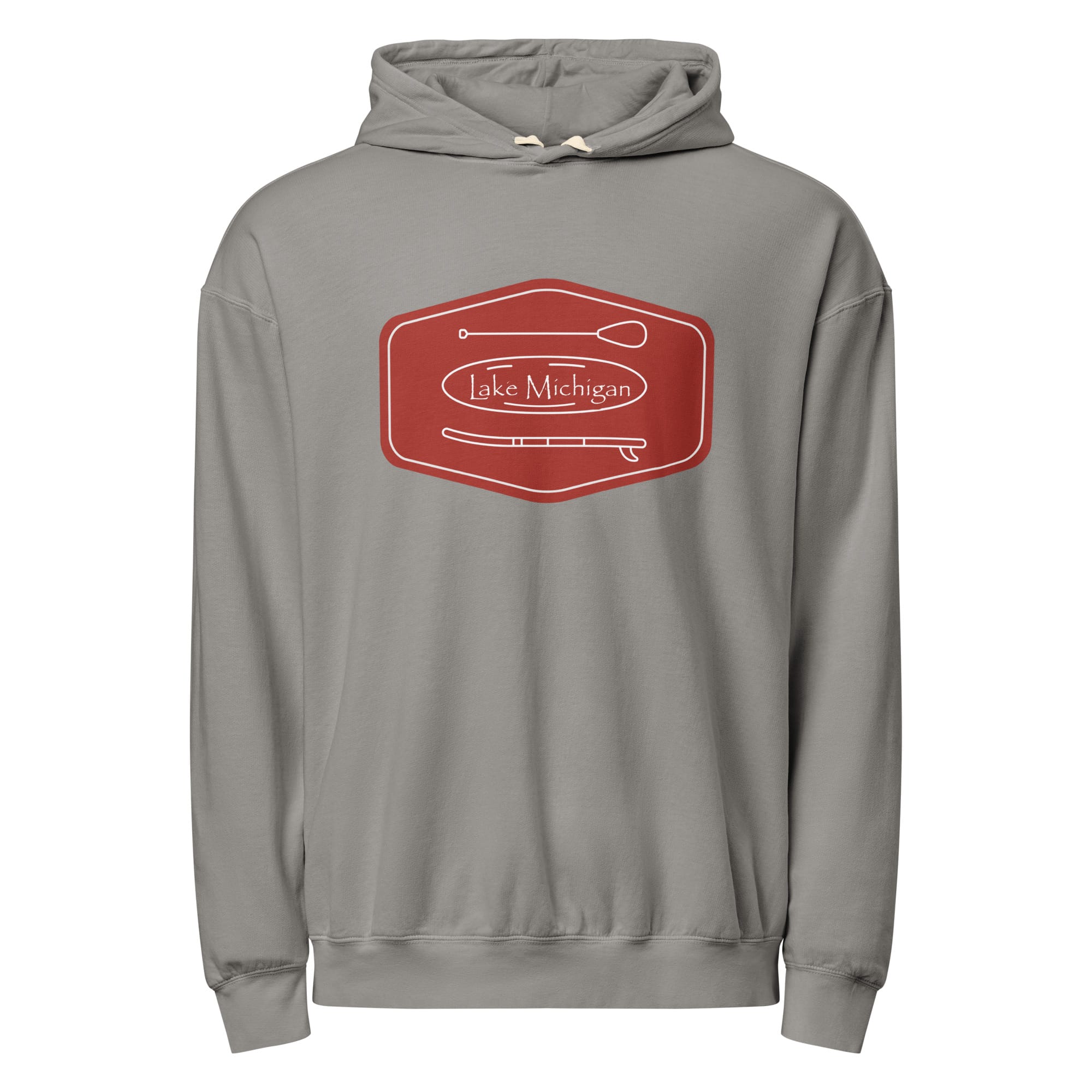 Lake Michigan Paddle & Board Garment-dyed Lightweight Hoodie - Image 2