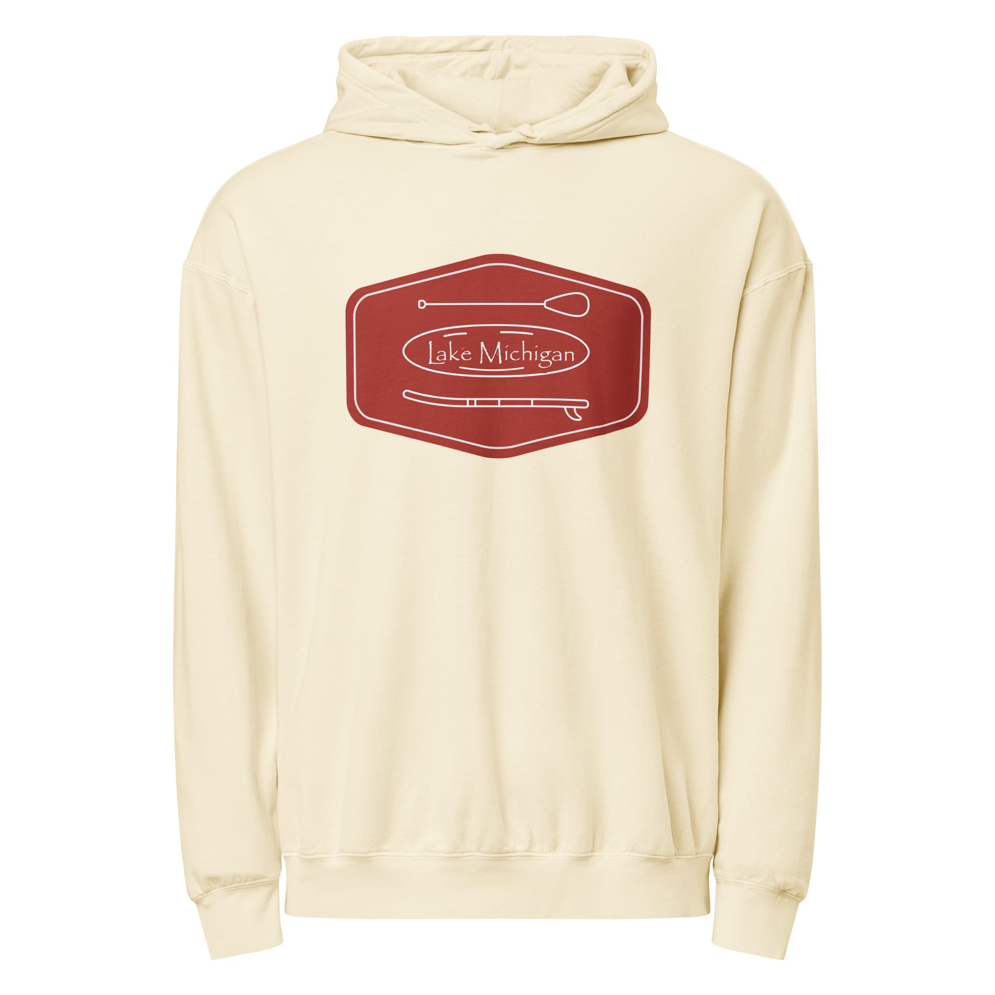 Lake Michigan Paddle & Board Garment-dyed Lightweight Hoodie - Image 5