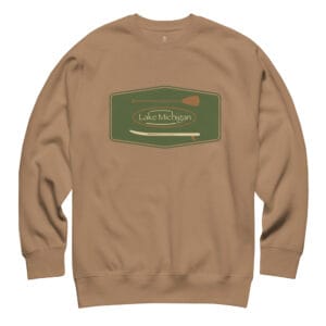 Lake Michigan Vintage Paddle & Board Crewneck Sweatshirt