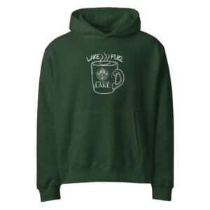 Lake Fuel Coffee Mug Oversized Heavyweight Hoodie