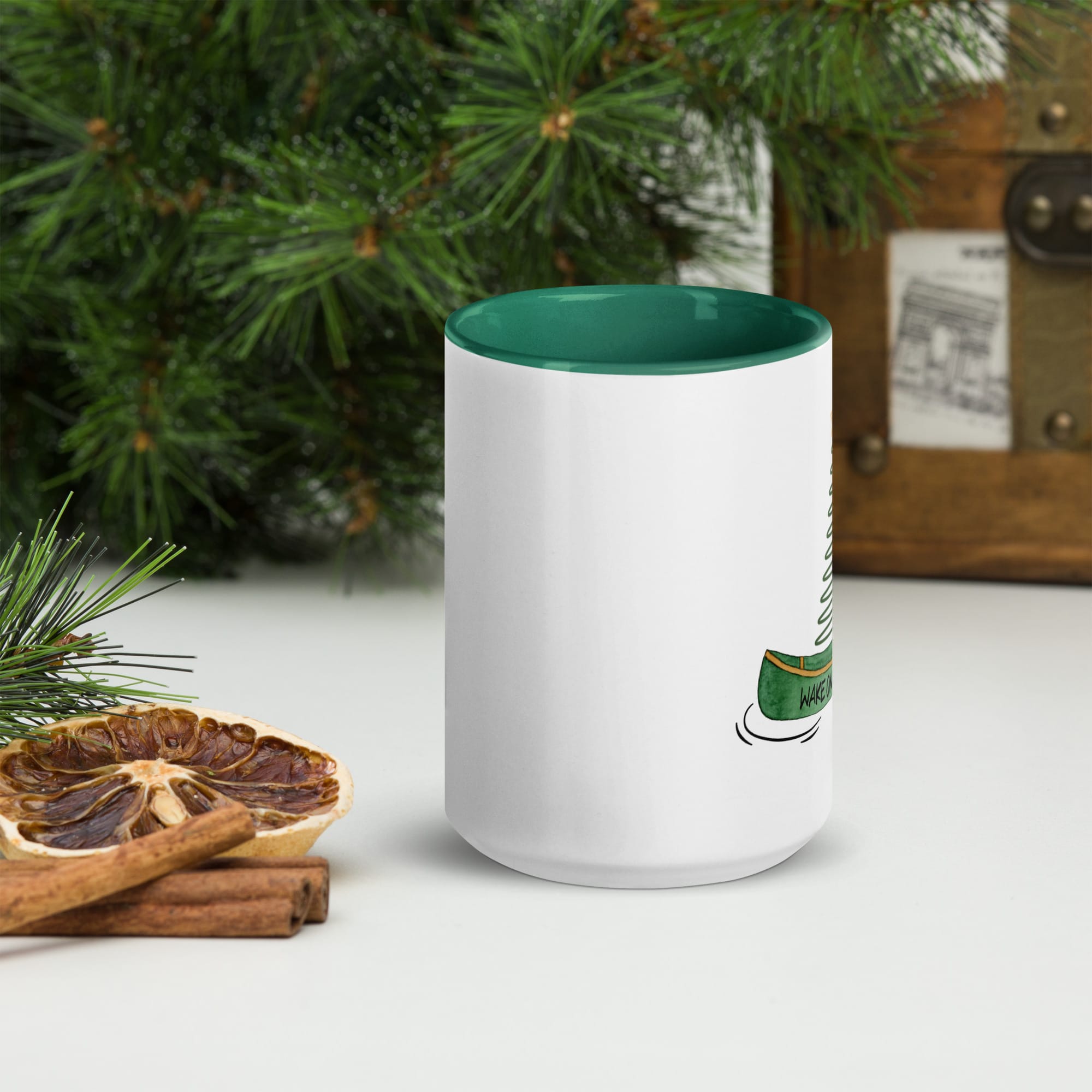Wake on the Lake Holiday Canoe Tree Mug (Limited Edition) - Image 6