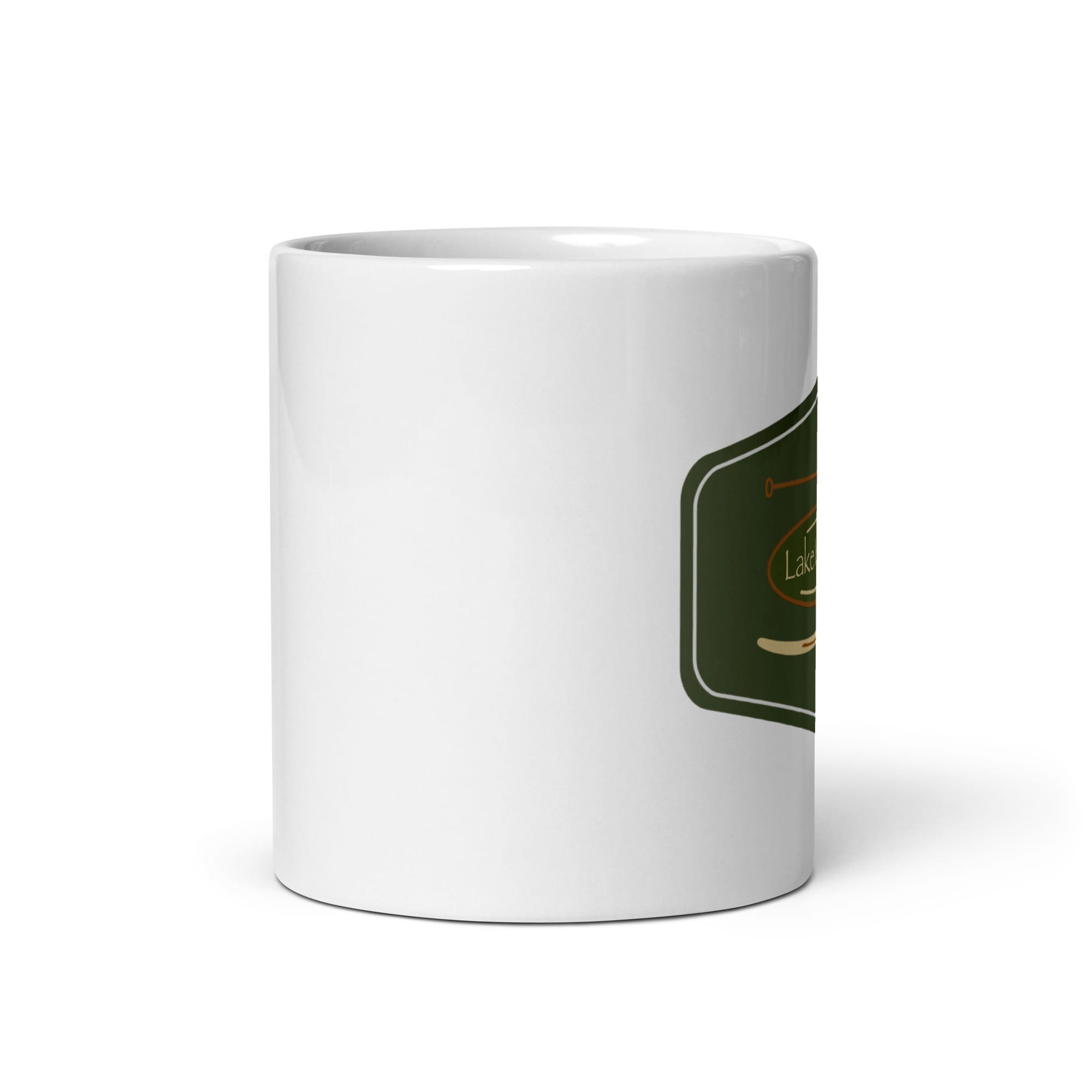 Lake Michigan Paddle & Board White Glossy Mug - Image 3