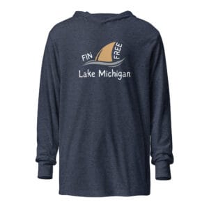 Fin Free Lake Michigan Hooded Long Sleeve Tee