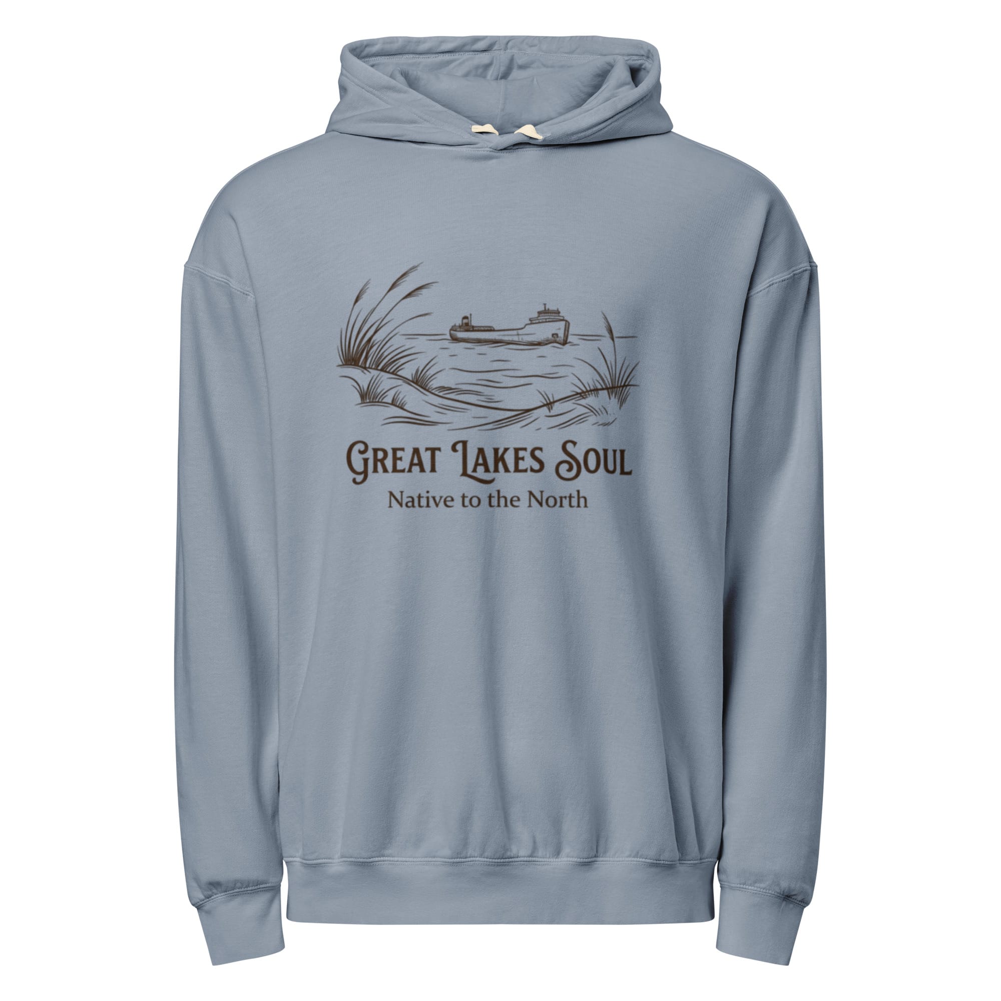 Great Lakes Soul Garment-dyed Lightweight Hoodie - Image 2