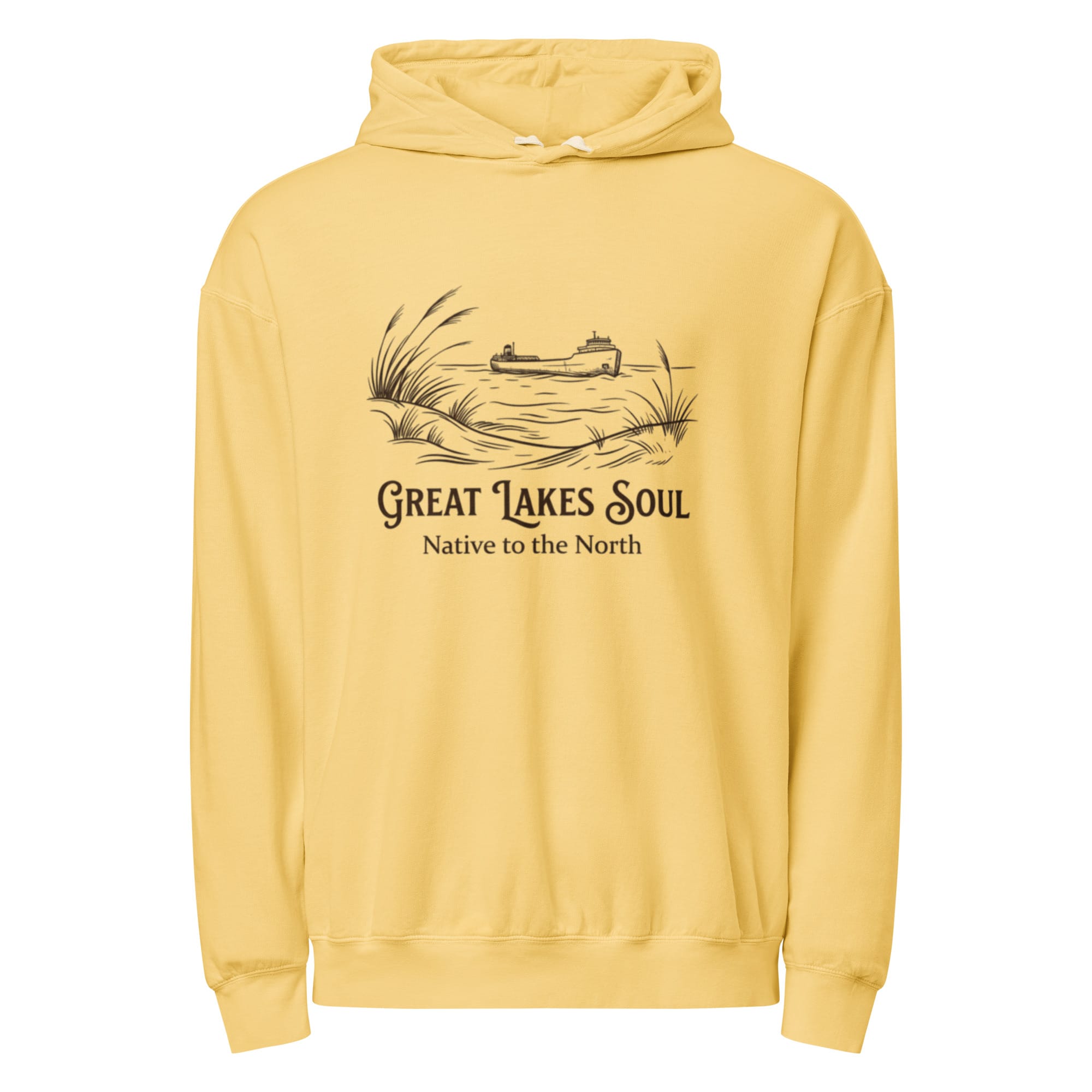 Great Lakes Soul Garment-dyed Lightweight Hoodie - Image 6