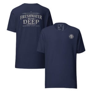Freshwater Runs Deep Back Graphic Tee