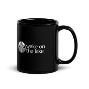 Signature Logo Black Glossy Mug