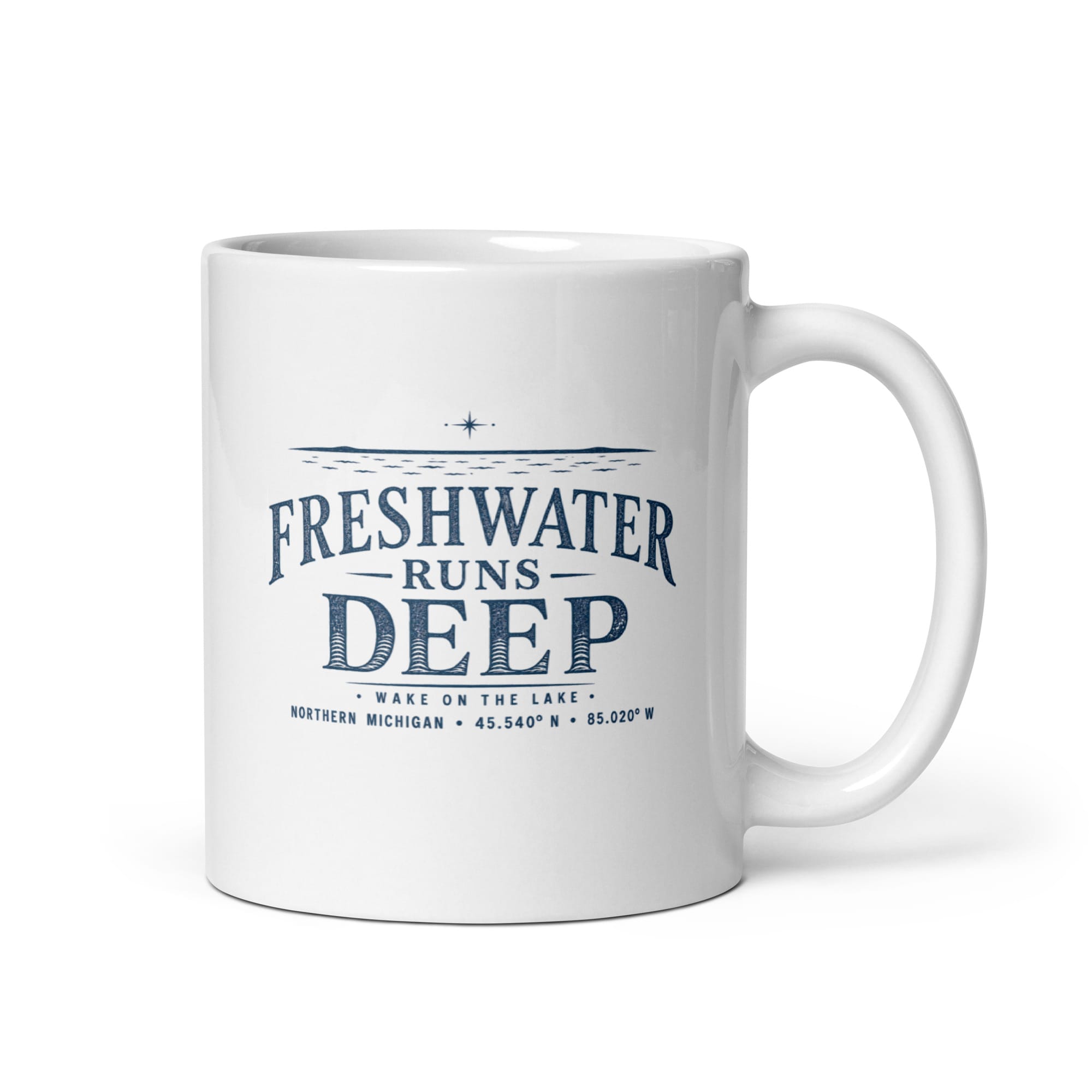 Freshwater Runs Deep Ceramic Mug