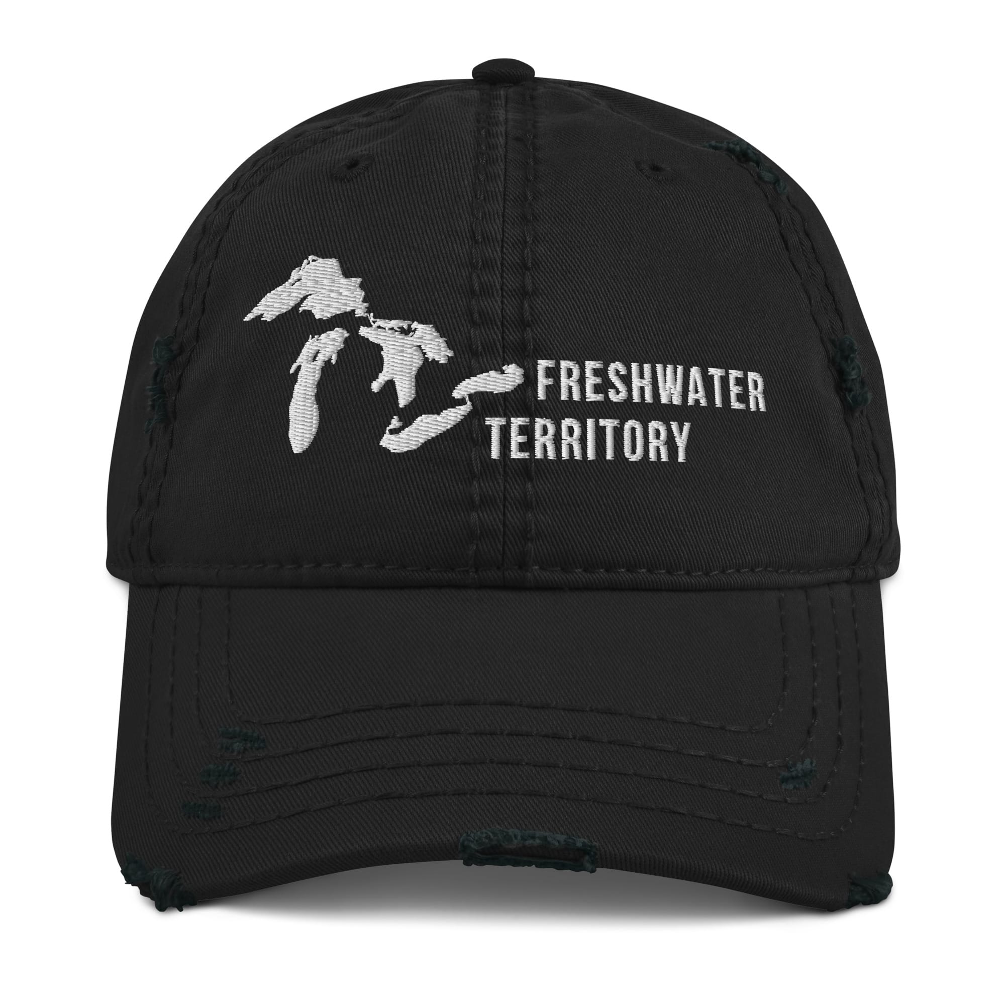 Freshwater Territory Great Lakes Distressed Dad Hat - Image 3