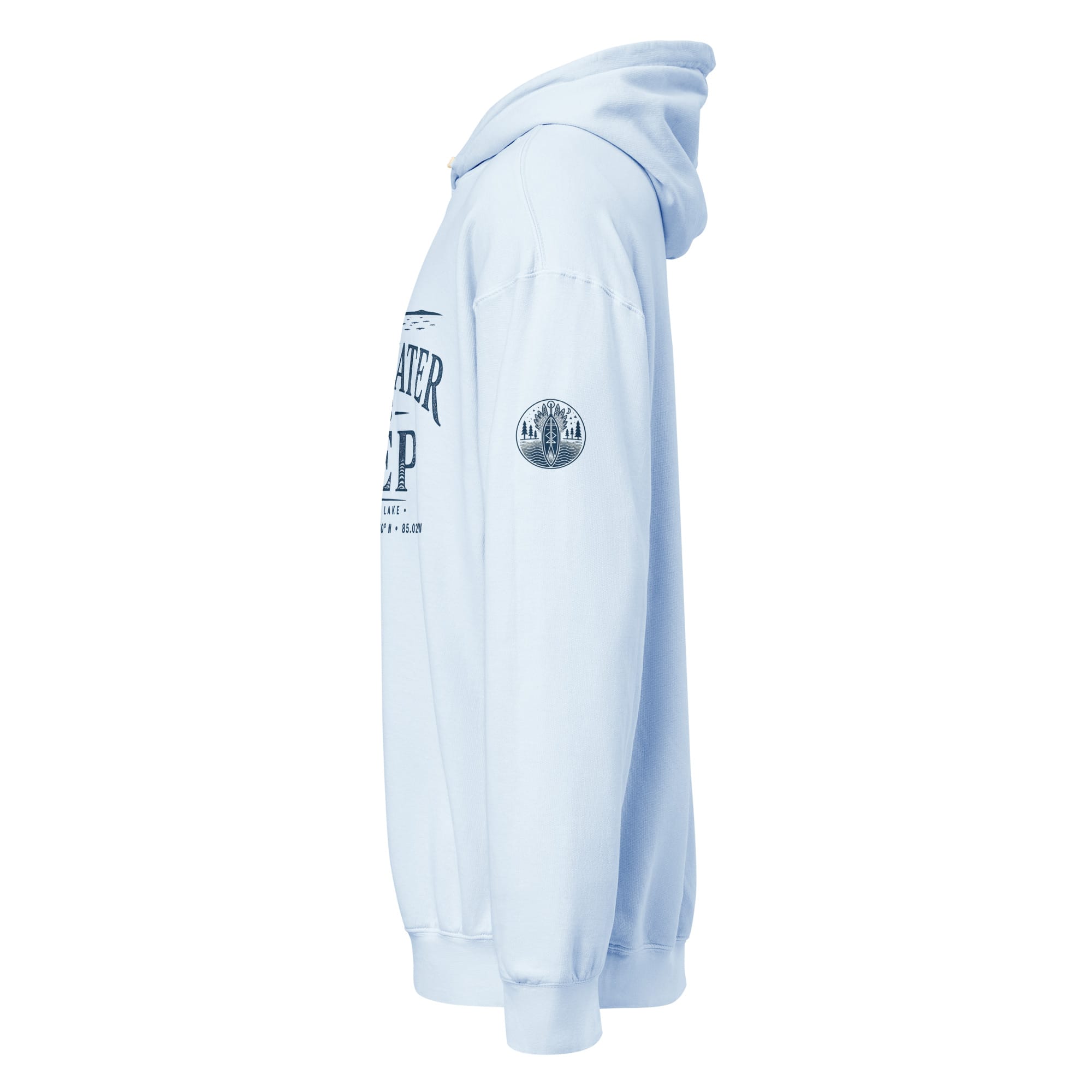 Freshwater Runs Deep Garment-dyed Lightweight Hoodie - Image 6