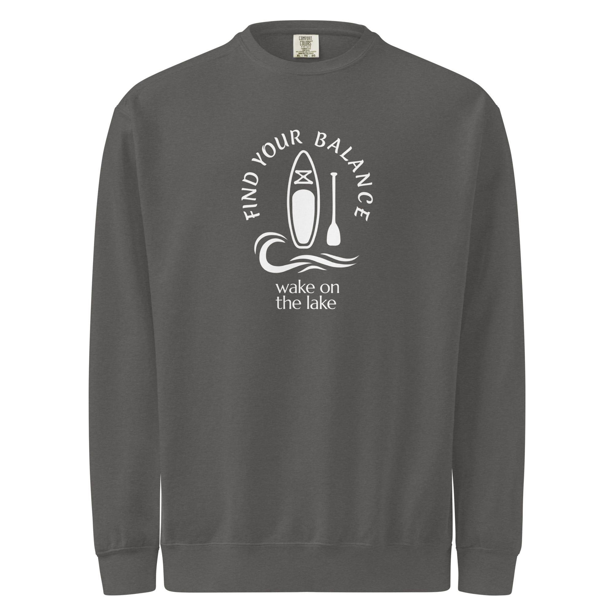 Find Your Balance Paddleboard Garment-dyed Crewneck Sweatshirt - Image 2