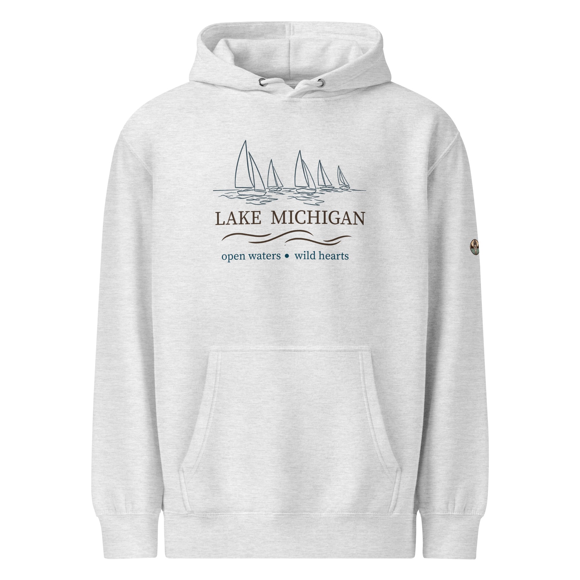 Lake Michigan "Open Waters • Wild Hearts" Midweight Hoodie