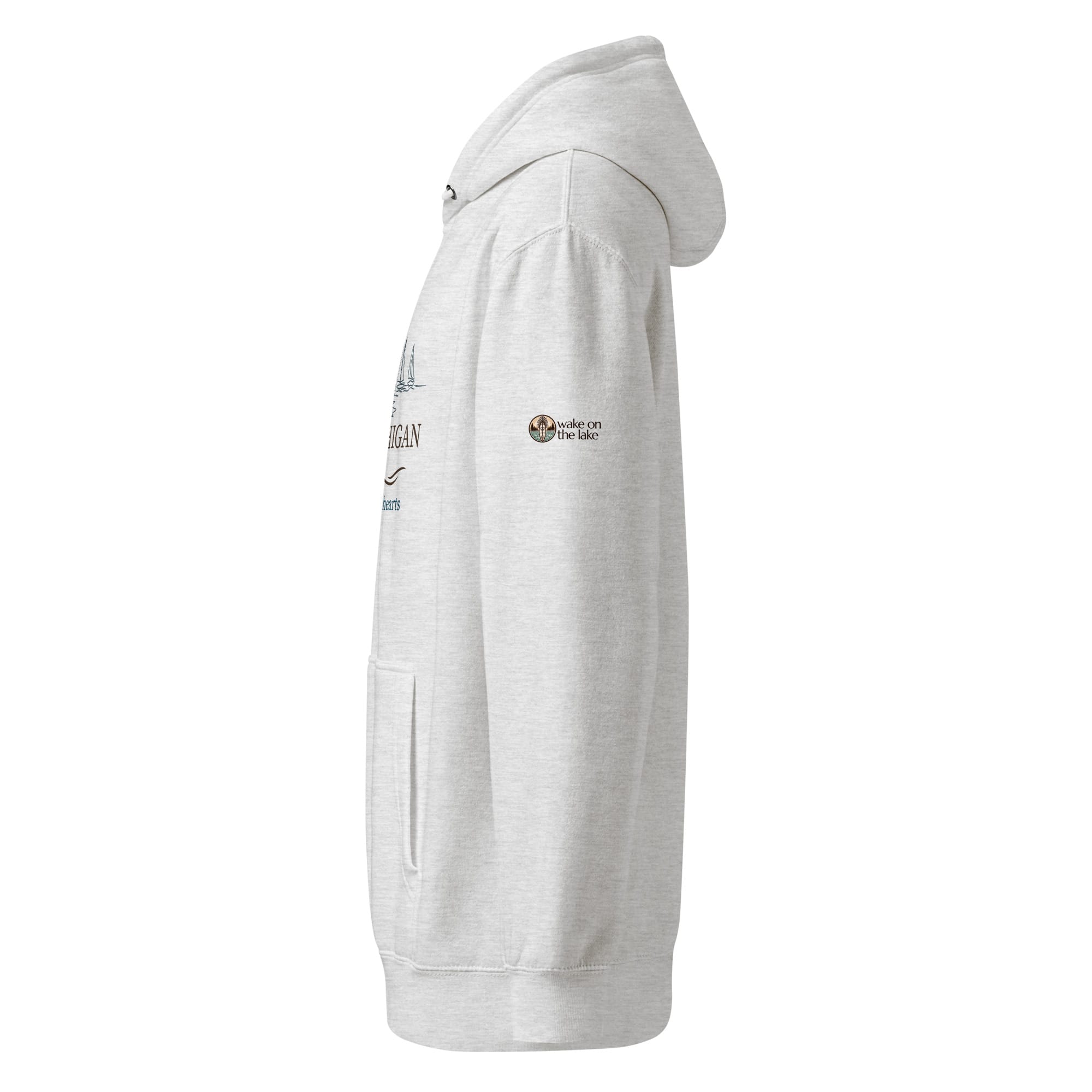 Lake Michigan "Open Waters • Wild Hearts" Midweight Hoodie - Image 2