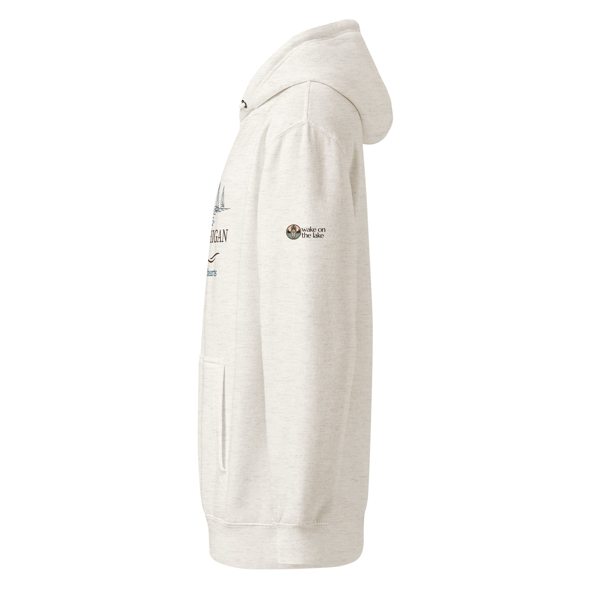 Lake Michigan "Open Waters • Wild Hearts" Midweight Hoodie - Image 4