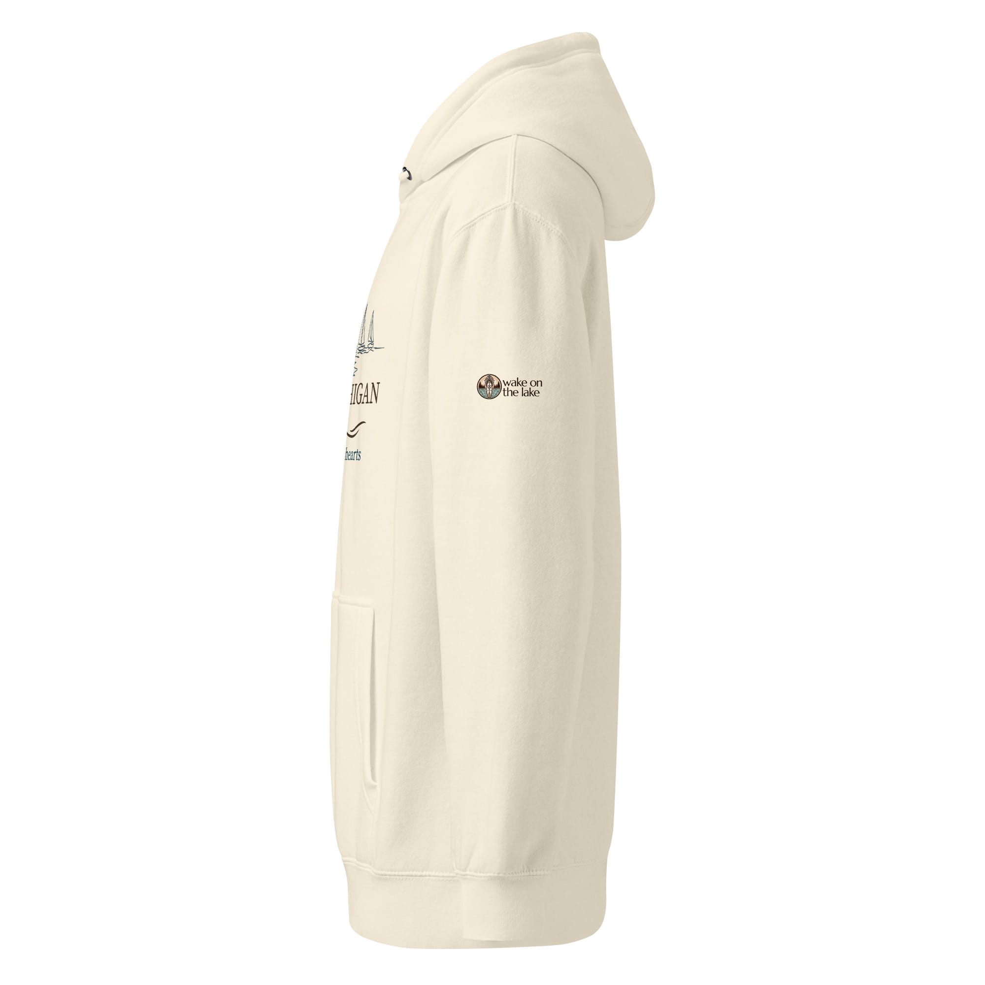 Lake Michigan "Open Waters • Wild Hearts" Midweight Hoodie - Image 6