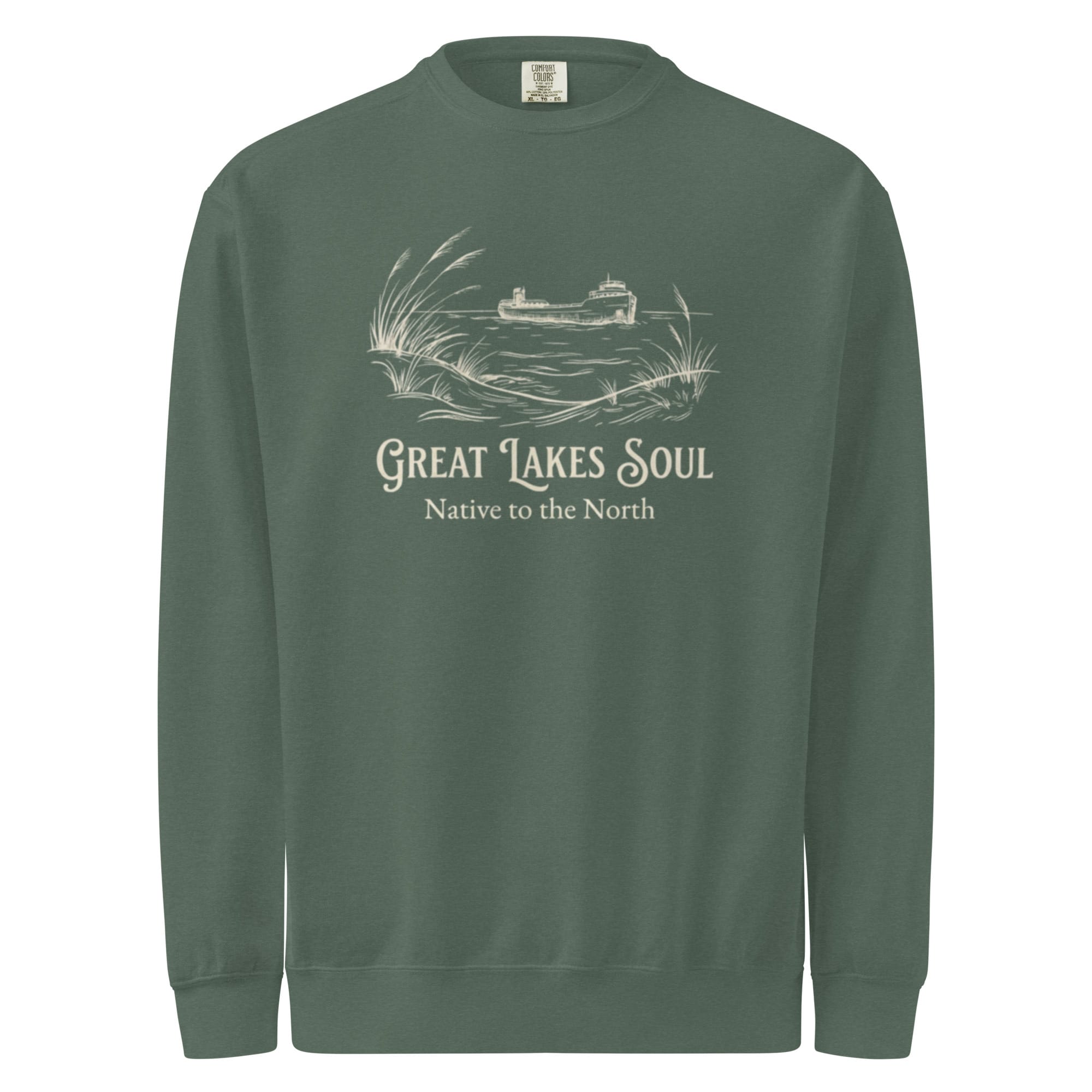 Great Lakes Soul Garment-dyed Crewneck Sweatshirt - Image 6