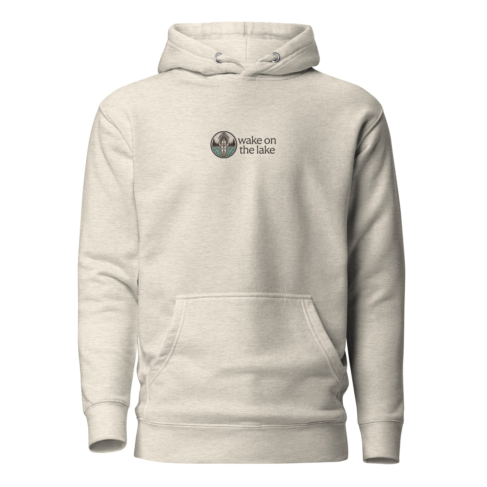 Wake on the Lake Embroidered Signature Logo Hoodie - Image 2