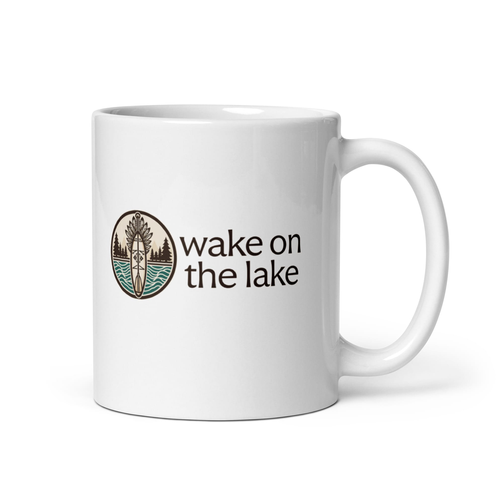 Signature Logo White Glossy Mug