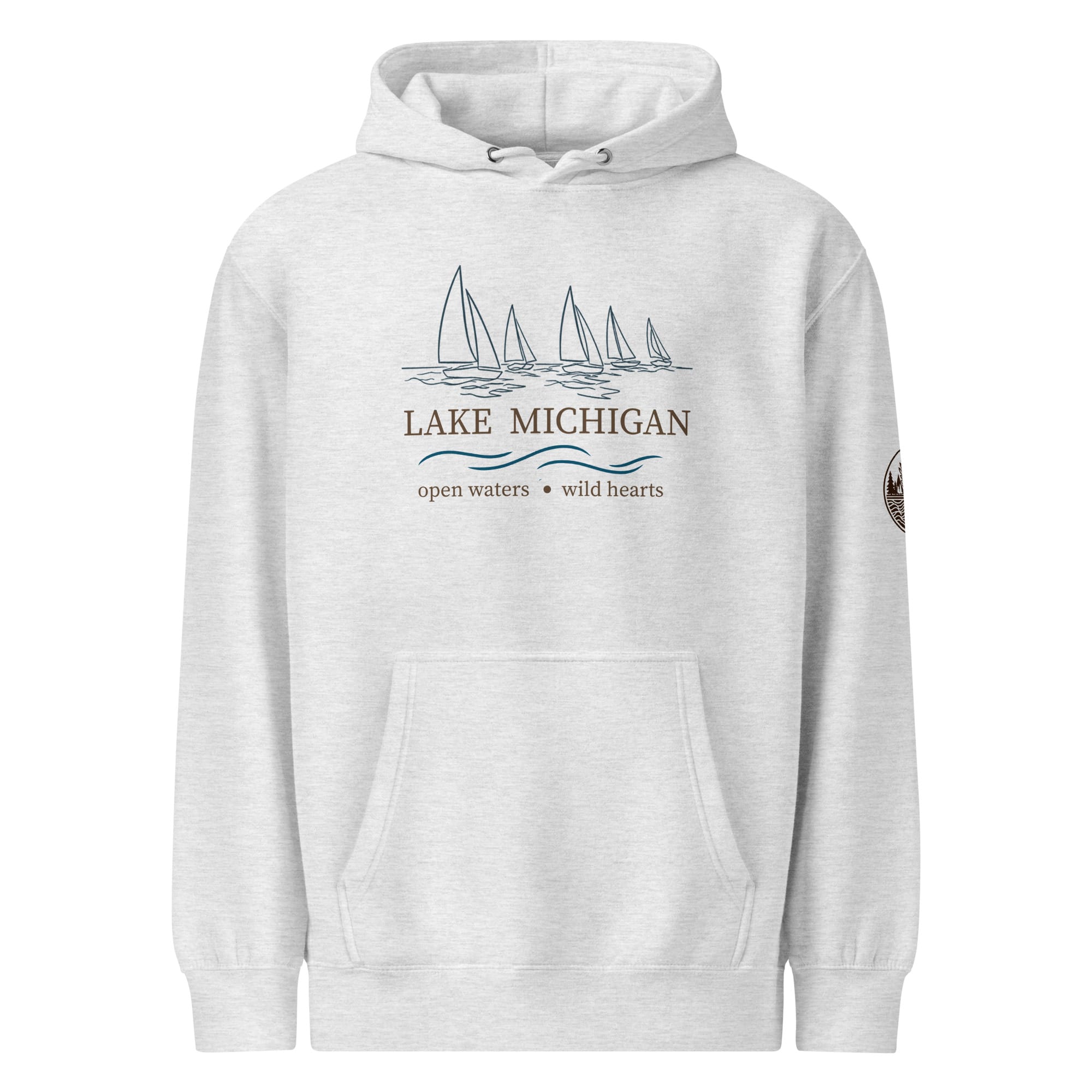 Lake Michigan "Open Waters • Wild Hearts" Midweight Hoodie