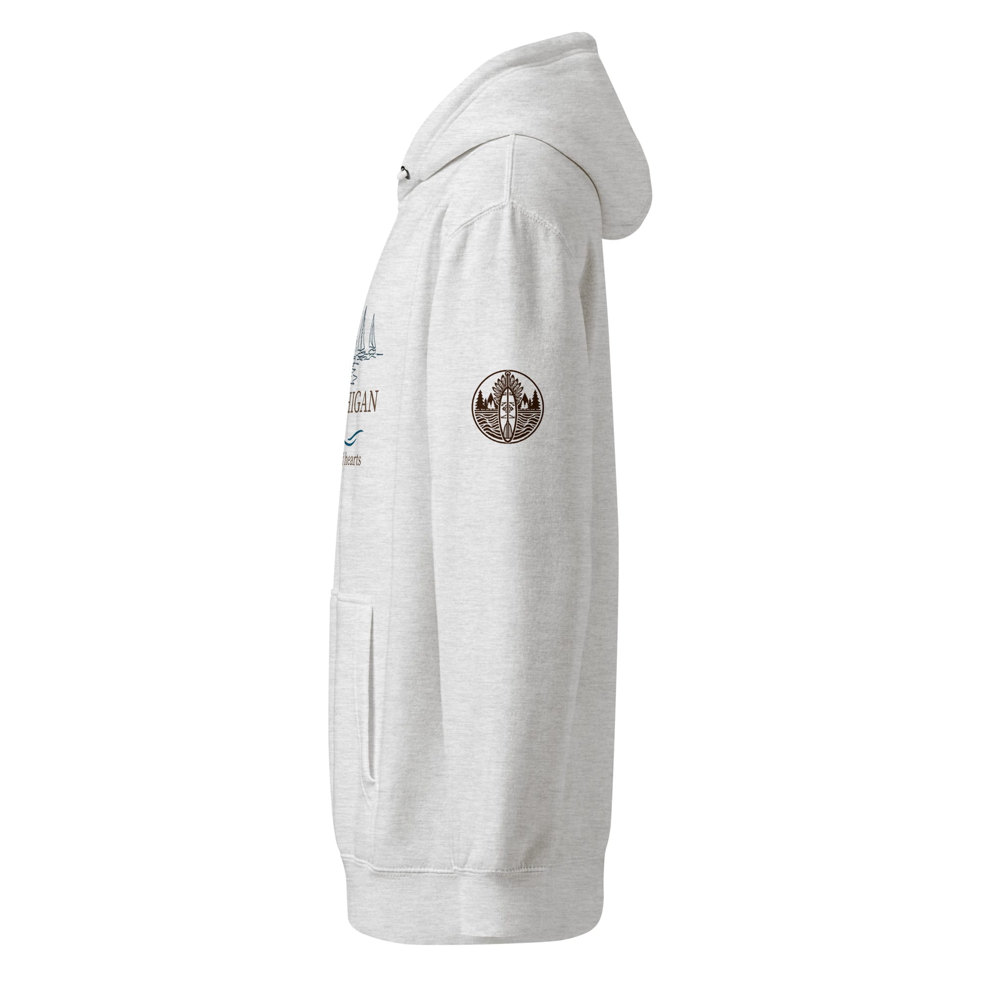 Lake Michigan "Open Waters • Wild Hearts" Midweight Hoodie - Image 4