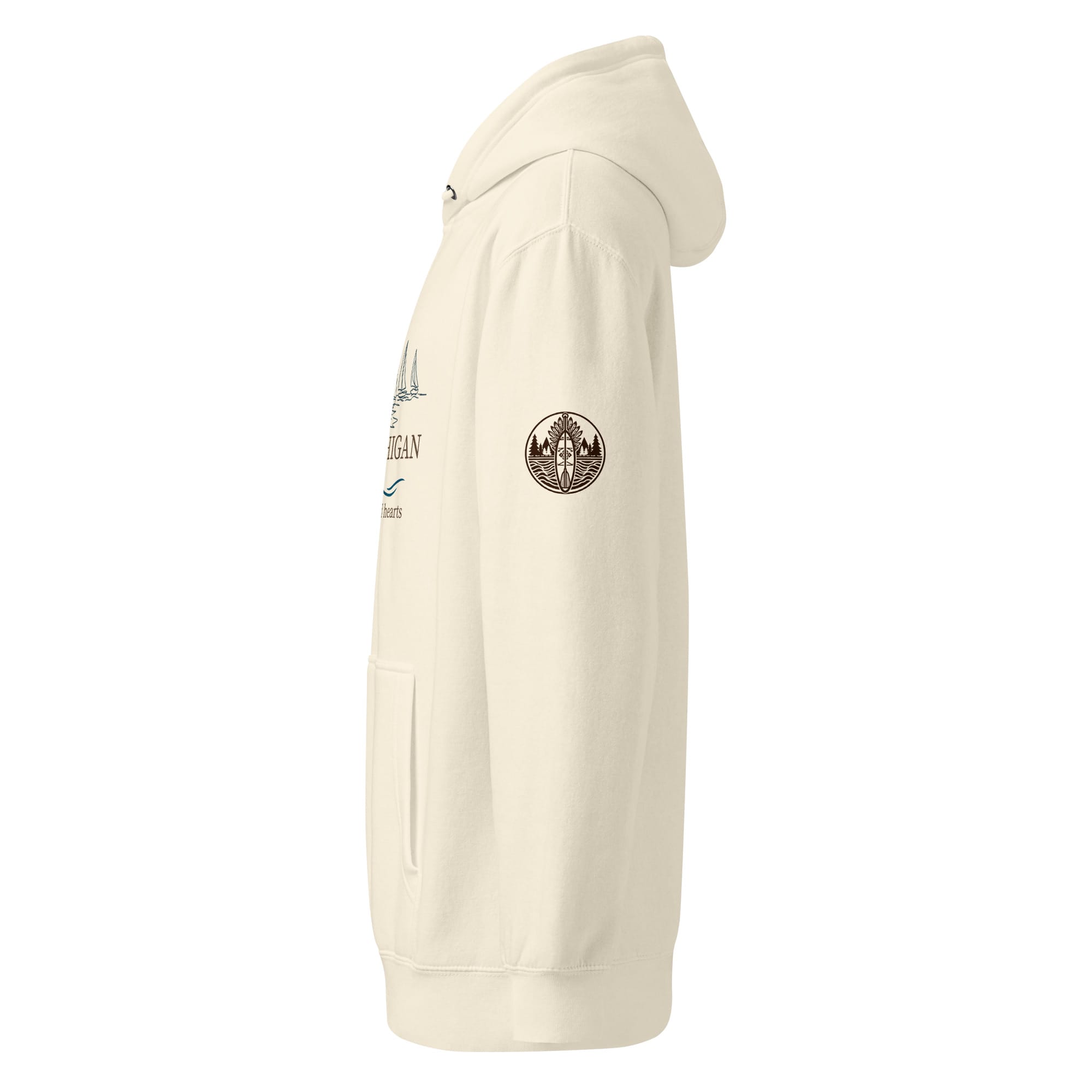 Lake Michigan "Open Waters • Wild Hearts" Midweight Hoodie - Image 6