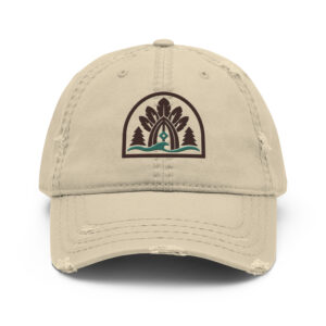 Signature Emblem Distressed Dad Hat