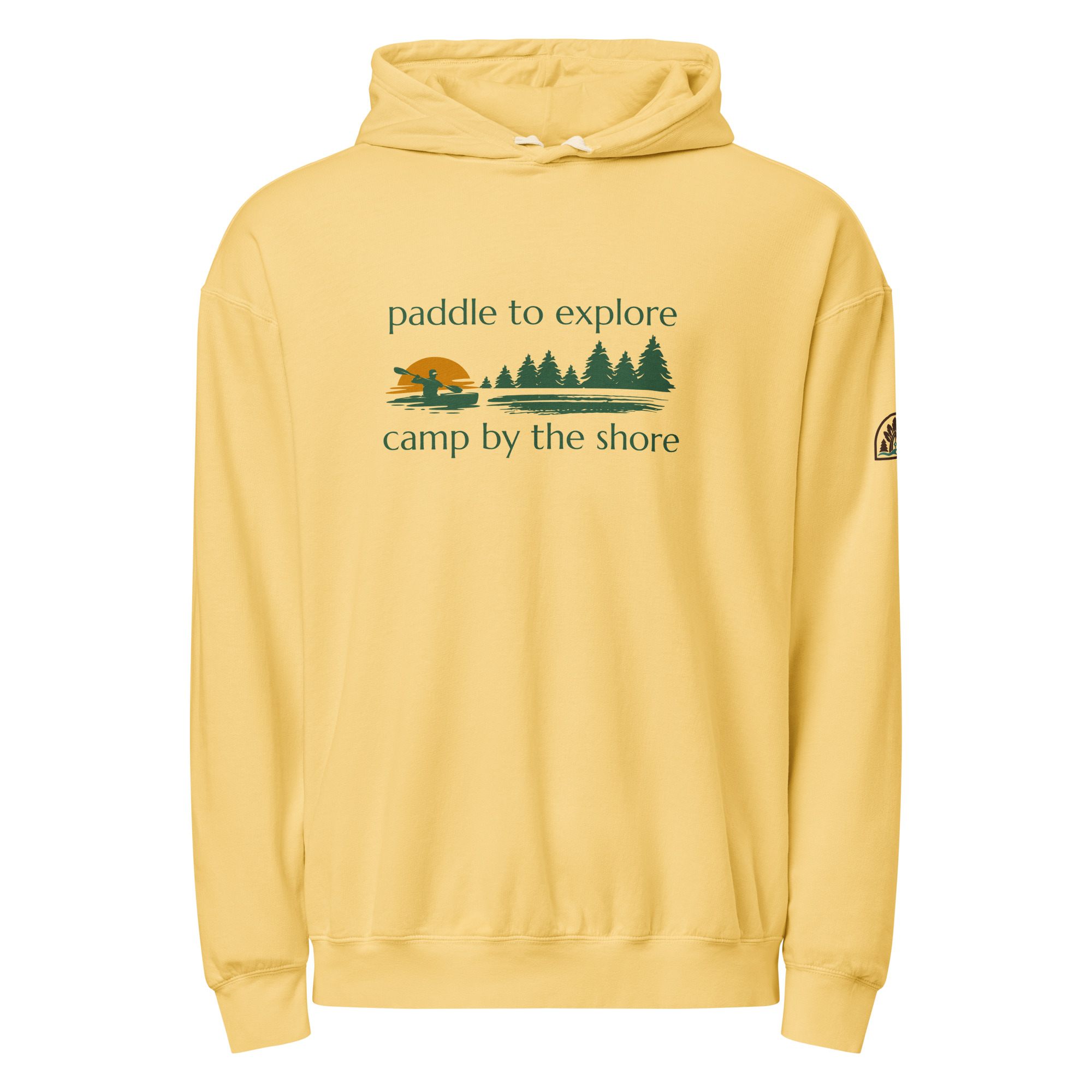 Paddle to Explore, Camp by the Shore Lightweight Hoodie - Image 2