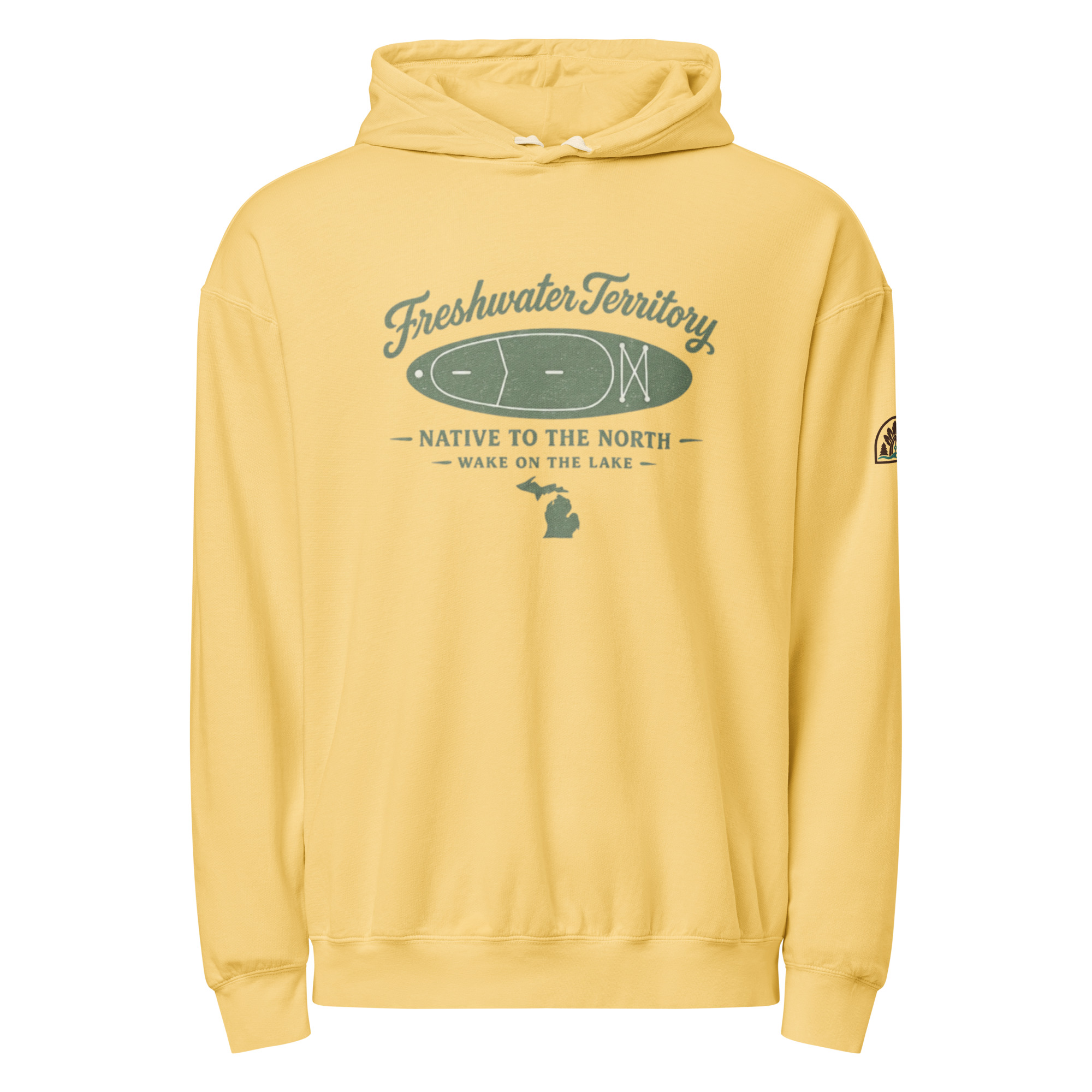 Freshwater Territory Garment-dyed Lightweight Hoodie - Image 2