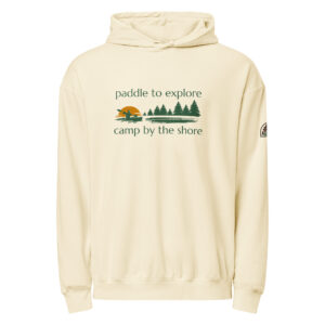 Paddle to Explore, Camp by the Shore Lightweight Hoodie