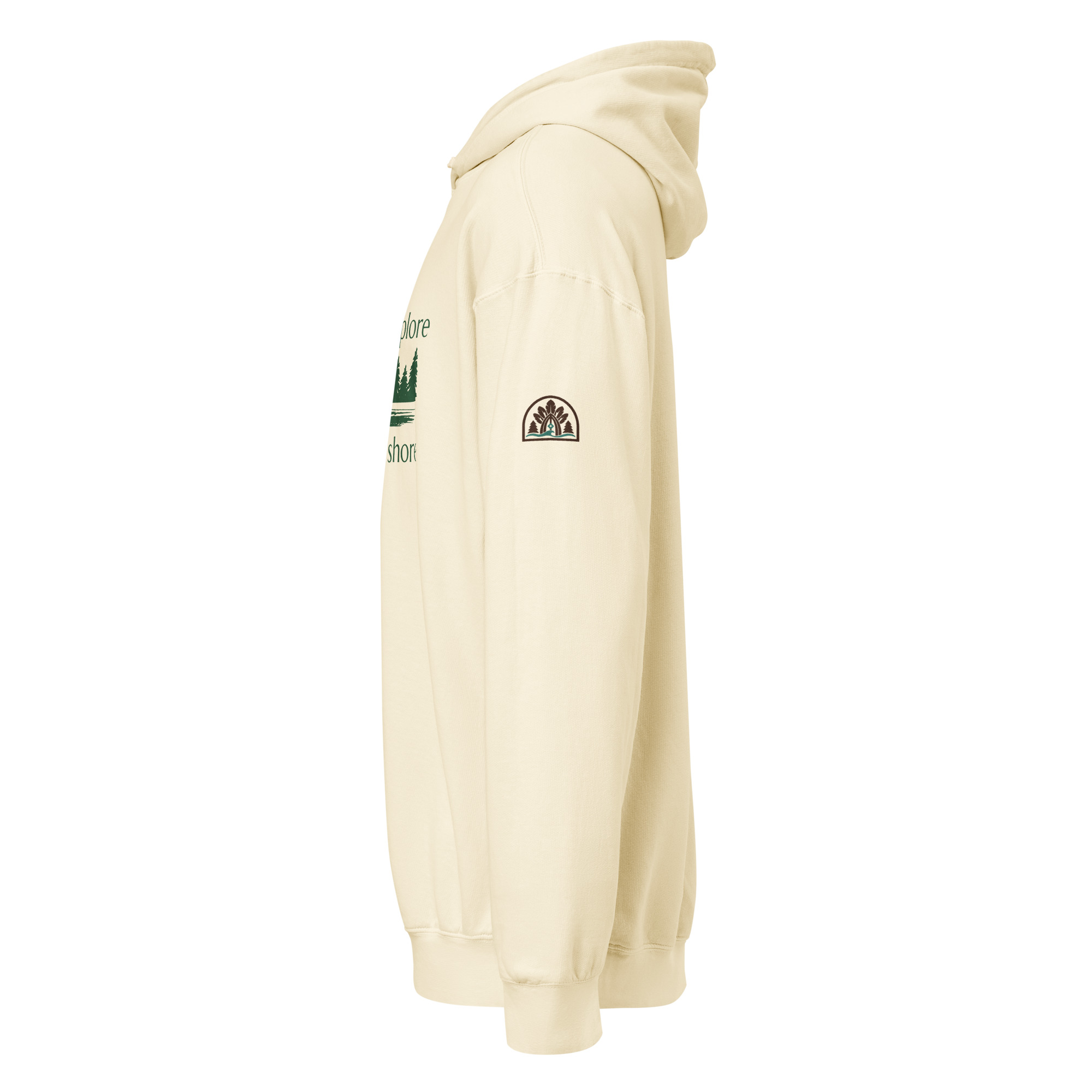 Paddle to Explore, Camp by the Shore Lightweight Hoodie - Image 4