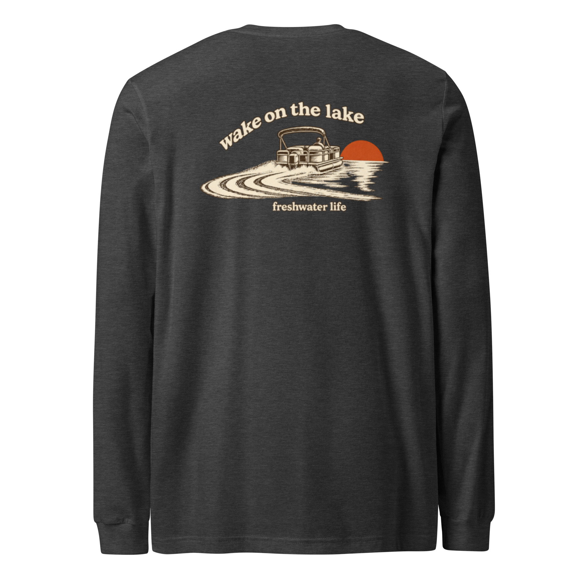 Wake on the Lake Pontoon Long Sleeve Tee - Image 9