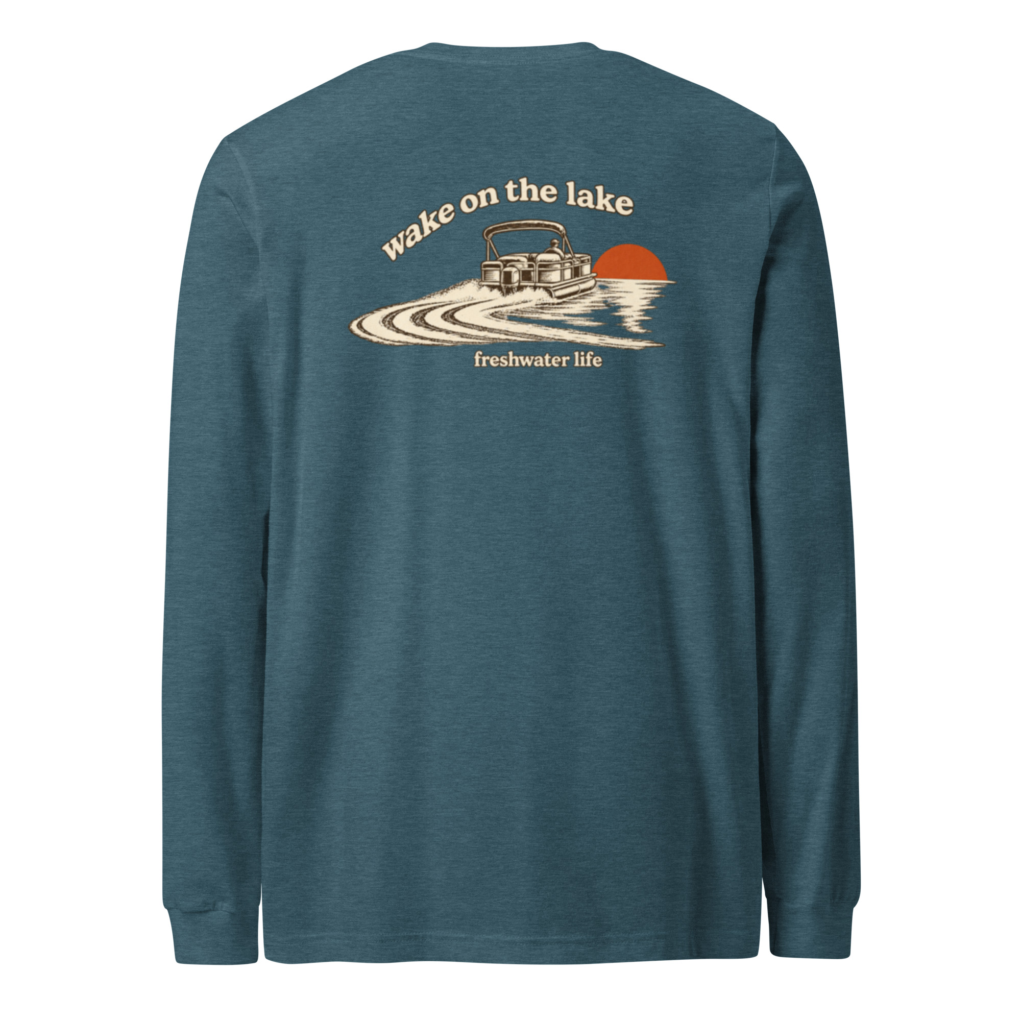 Wake on the Lake Pontoon Long Sleeve Tee - Image 11