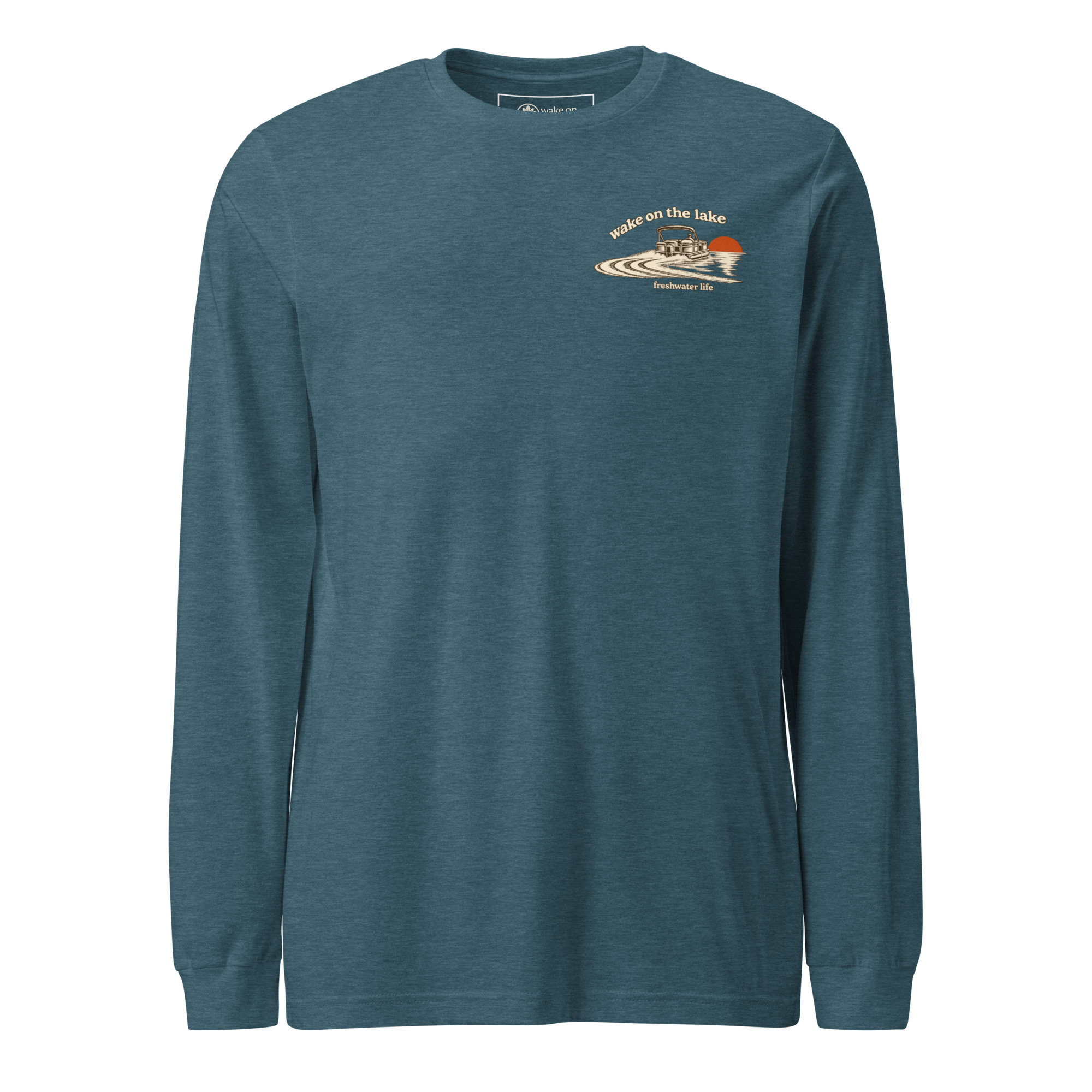 Wake on the Lake Pontoon Long Sleeve Tee - Image 10