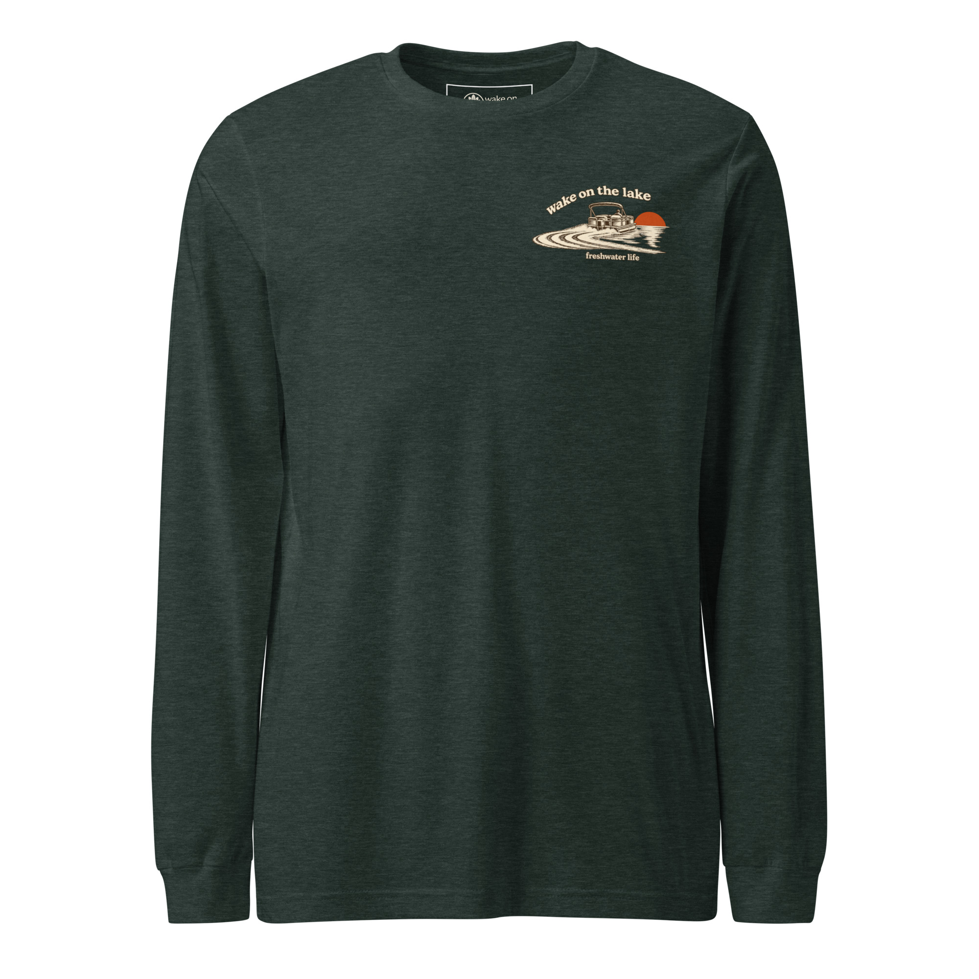 Wake on the Lake Pontoon Long Sleeve Tee - Image 6
