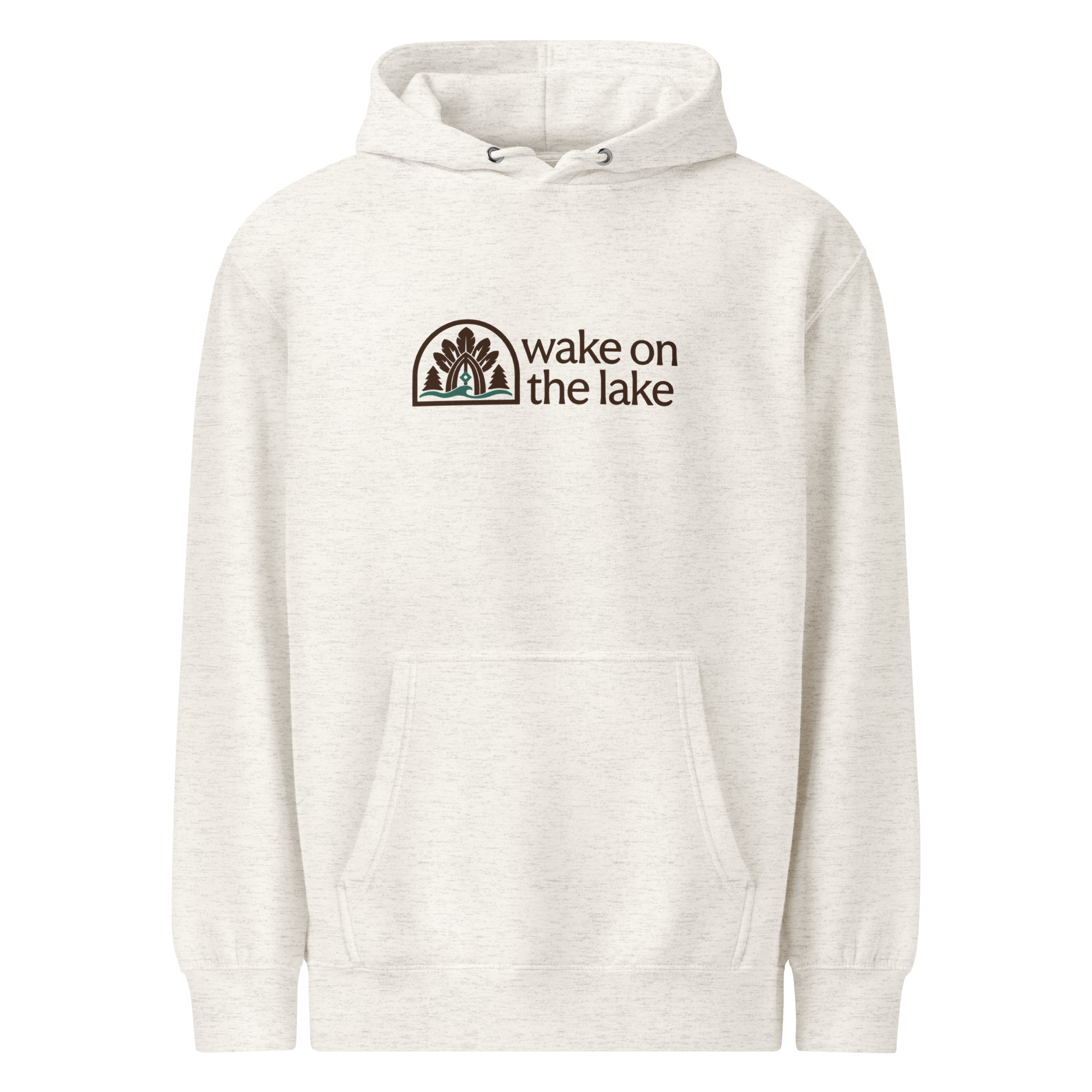 Signature Logo Midweight Hoodie – Brown & Teal