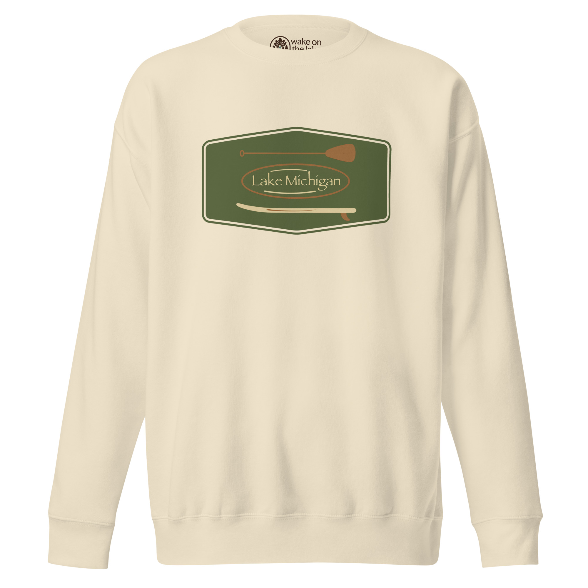 Lake Michigan Vintage Paddleboard Crewneck Sweatshirt - Image 2