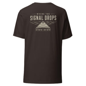 Where the Signal Drops Tee – Northern Michigan Lake Shirt